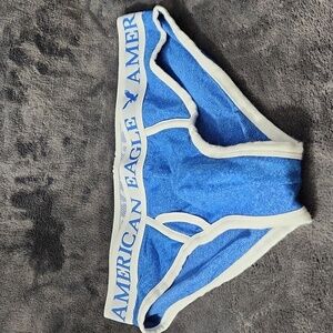 RARE Vintage American Eagle Blue Briefs w/Fly - Medium